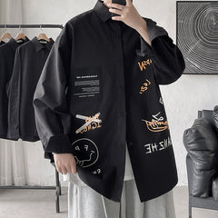 Men's Summer Casual Short Sleeve Graffiti Shirt