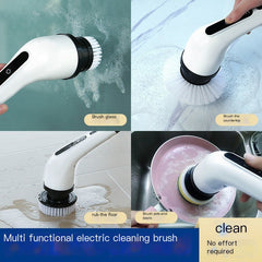Extendable Wireless Electric Cleaning Brush Set (One Set)
