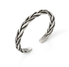S925 Sterling Silver Twisted Bracelet - Vintage Design